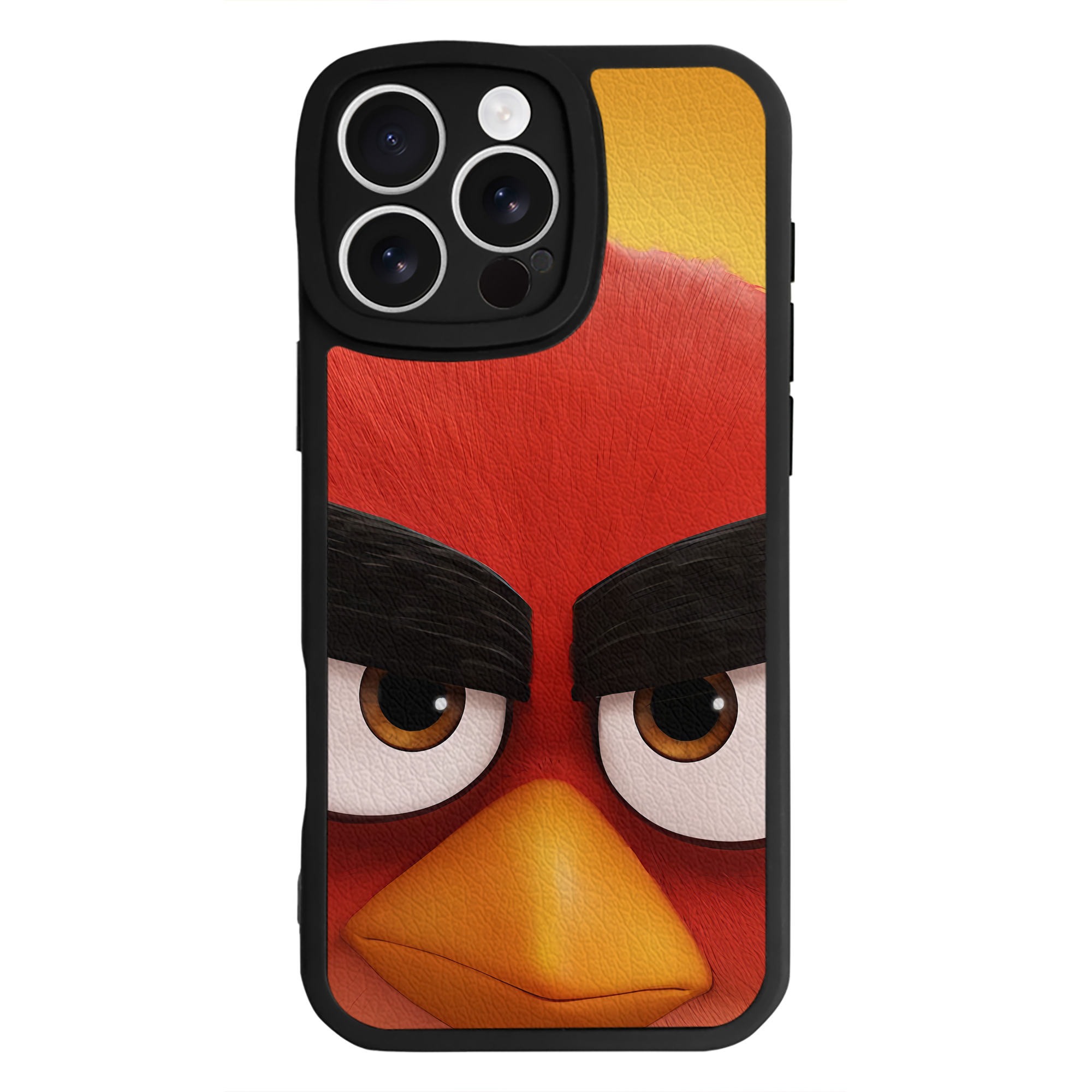 （画像用） Angry Birds アングリーバード 【iPhone 16シリーズ対応】シリコンスマホケース（レザー調） 材質：シリコン